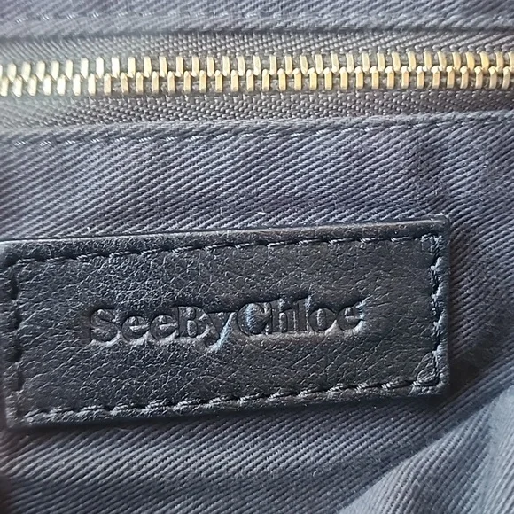 See By Chloe Harriet HOBO Large Gray Leather Tote Bag - Picture 13 of 16